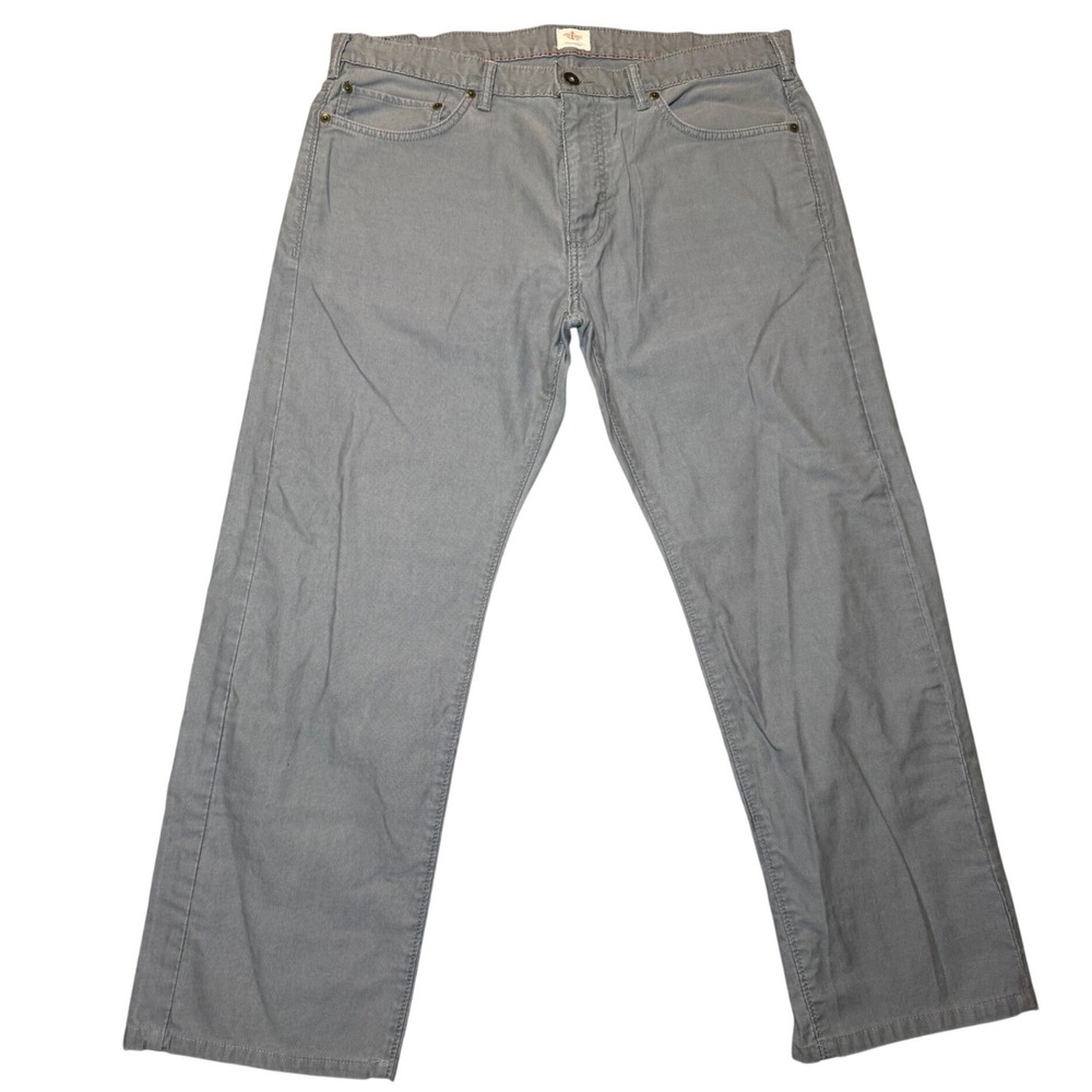 Dockers Mens Alpha Khaki Gray Straight Leg‎ Cotton Twill Pants 36x30